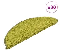 (green, 56 x 17 x 3 cm/ 30 pcs) vidaXL Stair Mats Home Decorative Stair Step Rug Carpet Protector Tread Mat