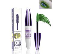 Green 5D Telescopic Lift Mascara for Eyelashes, Waterproof Long Lasting Coloured Mascara, Waterproof Smudge-Proof, Voluminous and Charming, Mascara Lash Extension Makeup for Christmas