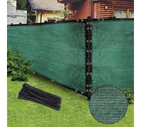 Green 5FT X 50FT Outdoor Privacy Screen - Mesh Shade Net Cover for Garden and Backyard Fencing & Chain Link, Ideal for Patio Privacy Wall, Freestanding