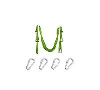 (Green) 6 Handles Aerial Yoga Hammock Flying Swing Anti gravity Pilates Exercises Device
