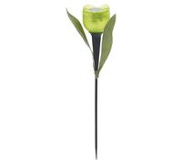 (Green, 6 Lights) 6 Garden Tulip Shape LED Solar Powered Lights