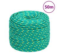 vidaXL Boat Rope Green 6 mm 50 m Polypropylene