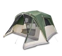 (green, 6-person) vidaXL Family Tent with Porch 6-Person Lightweight Camping Tent Waterproof