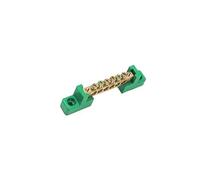 Green 6 Positions, Bus Bar Power Multi Terminal Block: Screw Metal Terminal Grounding Strip, Brass Wire Screw Terminal for Car, RV, Yacht, Ship, Marine Ground Power Distribution