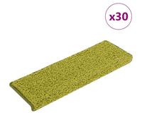 (green, 65 x 21 x 4 cm/ 30 pcs) vidaXL Carpet Stair Treads Decorative Stair Step Protector Rug Stair Mats