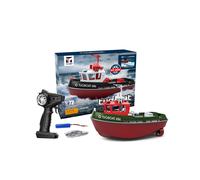 (Green) 686 Rc Boat 2.4G 1/72 Powerful Dual Motor Long Range Wireless Electric Remote Control Tugboat Model