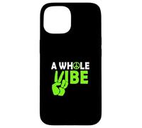 Green A Whole Vibe Green Graphic Case for iPhone 15
