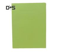 (green) A4 Double File Folder Color-Coded Paperwork Organizer Double Pocket Business Card Slot Visual Appeal File Organizer