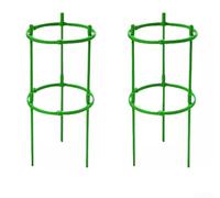 Green ABS Tomato,Cage For Pots, Adjustable Plant Support Ring For Small Tomatoes, Potted Vegetable Garden Stake Climbing Vine Holder Stand(2pcs)