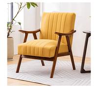 Green Accent Chair - Stylish Upholstered Lounge Chair with Wooden Frame for Living Room & Office, Perfect for Reading & Relaxing, Comfortable & Modern Design