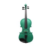 Green Acoustic Violin 4/4 3/4 1/2 1/4 1/8 For Beginner Students Case Bow Shoulder Rest Mute Strings (Color : 1/2)