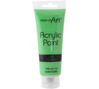 Green - Acrylic Paint (120ml/4.06oz) Acrylic Paint Tubes Artist Grade Water Based Paint for Artists, Beginners on Rocks Crafts Canvas Wood Ceramic - Rich Pigmented, Quick Drying, Non-Toxic