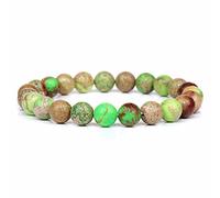 Green Agates Malachite Bracelet 8mm Crystal Quartzs Stone Bracelets for Women Men Jewelry,22.Glass,17cm Household (Color : 31.Imperial Stone, Size : 19cm)