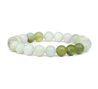 Green Agates Malachite Bracelet 8mm Crystal Quartzs Stone Bracelets for Women Men Jewelry,22.Glass,17cm Household (Color : 20., Size : 17cm)