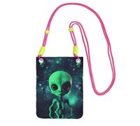 Green Alien A Large Capacity Crossbody Phone Case For Worry Free Travel