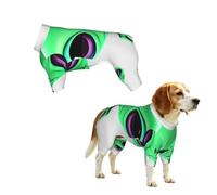 Green Alien Sun Protection Dog Shirt Soft Stretchy Dog T-Shirts
