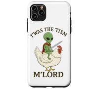 Green Alien UFO Twas The Tism M'Lord Funny Autism Meme Case for iPhone 11 Pro Max