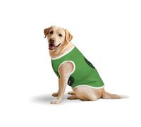 Green Alienprint Large Pets Vest Breathable Sleeveless Tank Top Cozy Lightweight Walks Travel T-Shirt