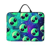 Green Aliens 14in Laptop Case Tablet Computer Protection Bag Protective Hard Shell Cover