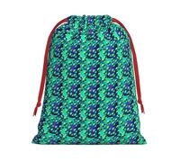 Green Aliens Print Gift Drawstring Bag Reusable For Party Favors Weddings Daily Storage Celebrations