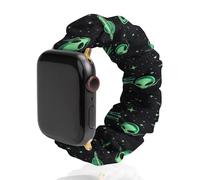 Green Aliens Watch Band Compatible with IWatch Bands Series 6 5 4 3 2 1 Elastic Replacement Wristband