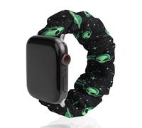 Green Aliens Watch Band Compatible with IWatch Bands Series 6 5 4 3 2 1 Elastic Replacement Wristband