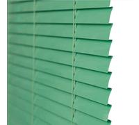 Green Aluminium Metal Venetian Blinds Slat Home Office Blind Thin Slats Kitchen Blinds Blackout Shutters Child Safe Home, Customisable (105×210cm)