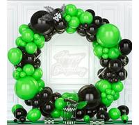 Green and Black Balloons, 119PCS Birthday Balloons for Party Decorations