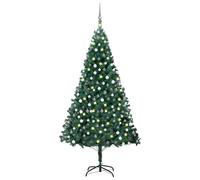 (green and grey) vidaXL Artificial Christmas Tree with LEDs&Ball Set Multi Colours Multi Sizes