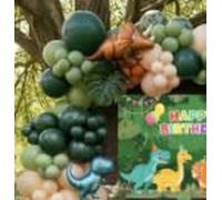 Green and orange balloons