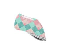 Green and Pink Plaid Check Golf Driver Head Cover Sturdy Iron Club Headcovers for Most Blade Putters