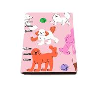 Green and Purple Balls Notebook A5, Pu Leather Notebooks, Lined Paper Notebook for School 180Pages/90Sheets, Homework Book for Dairy, Notepads Man, College Supplies Women Man