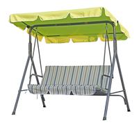 (Green) Angel Living Swing Chairs 3 Seated Canopy Swing