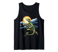Green Anole Animal Graphic Artwork Green Anole Tank Top