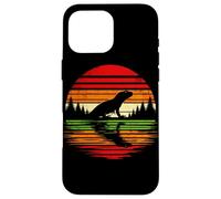 Green Anole Sunset Retro Style Safari Vintage 70s Case for iPhone 16 Pro Max