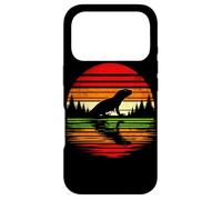 Green Anole Sunset Retro Style Safari Vintage 70s Case for iPhone 17 Pro