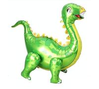 Green Apatosaurus 3D Dinosaur Foil Balloon, 85cm (2 pack)