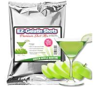 Green Apple Appletini Jello Shot Mix 6.78 oz - Premium Gluten-Free Jello Mix for Tasty Jello Shots - Easy to Make EZ Gelatin Powder Mix for Jello Shots - Adult New Year and Holiday Party Supplies