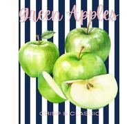 Green Apple Composition Notebook: College Ruled Lined Notebook | 7.5 x 9.75 Journal | Crisp & Classic Apple Design for School, Work, & Everyday Writing