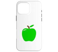 Green Apple Minimalist Illustration Case for iPhone 16 Pro Max