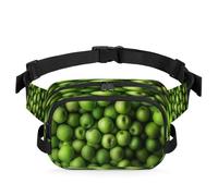 Green Apples Waist Bag Multifunction Pack for Travel Sport Running Fanny Pack Bumbag Pouch Purse Belt Bag for Women Men Kids Girls Boys