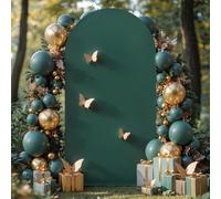 Green Arch Backdrop Cover 6ft Spandex Wedding Balloon Stretchy Arch Backdrop for Easter Photo, Ceremony, Birthday Party, Baby Shower, Anniversary Decoration