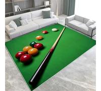 Green Area Rugs Snooker Billiards Non-Slip Washable Area Rug 60 X 90 Cm Short Pile Floor Mat For Living Room Bedroom Bathroom Kitchen & Office,140 X 200 Cm
