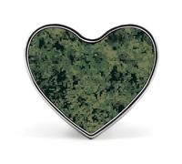 Green Army Digital Camouflage Badges Heart with Button Design, Personalized Picture Pin Brooches, Heart Badge Holders for Decorate Hat Shirt Clothing Bag Accessories