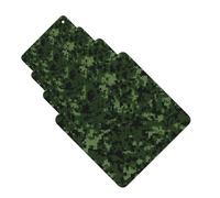 Green Army Digital Camouflage Car Air Fresheners Cards Set of 4 Pieces Personalized Car Fresheners Gifts for Men Women Auto Aromatherapy Tablets Hanging Scented Cards for Wardrobe Bathroom