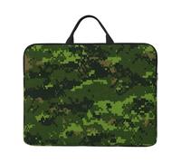 Green Army Digital Camouflage Print 14in Laptop Case Sleeve Notebook Cover Bag For Daily Work Business Trips Bag Case