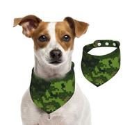 Green Army Digital Camouflage Print Pet Scarf Holiday Dogs And Cats For Christmas Winter Wear Stylish Warmer Gift