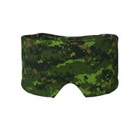 Green Army Digital Camouflage Print Sleep Eye and Ear Muffs Soft Blackout for Adults Kids Comfortable Travel Nap Aid