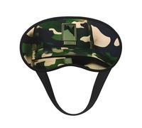 Green Army Digital Camouflage Print Sleep Mask for Side Sleepers Cup-Shaped Blackout Eye Mask Shades Cover for Men and Women