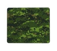 Green Army Digital Camouflage Stable Grip Mouse Pad Desk Mat, Lock Edge with Non-Slip Rubber Bottom for Computer Laptop PC